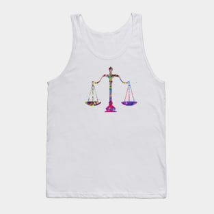 Scales of Justice Art Tank Top